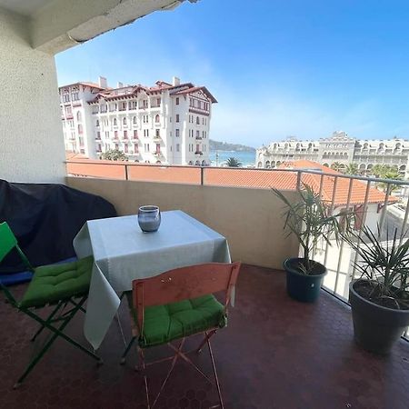 Hendaye Plage Charmant Studio 2Pers Avec Grande Terrasse Vue Mer Eksteriør bilde