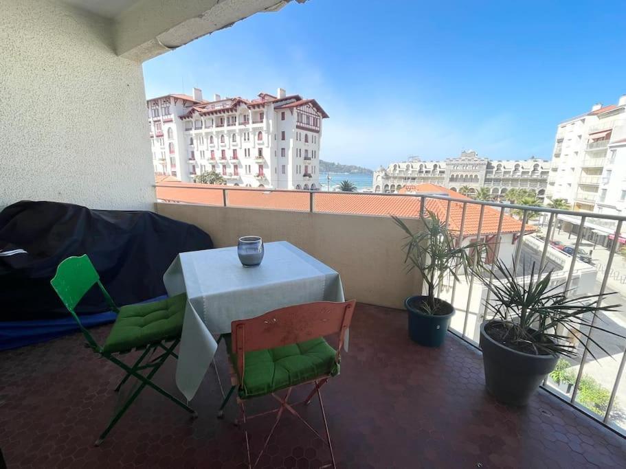 Hendaye Plage Charmant Studio 2Pers Avec Grande Terrasse Vue Mer Eksteriør bilde